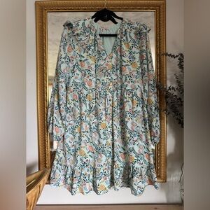 BCBGeneration Floral Long Sleeve Dress - Multicolor